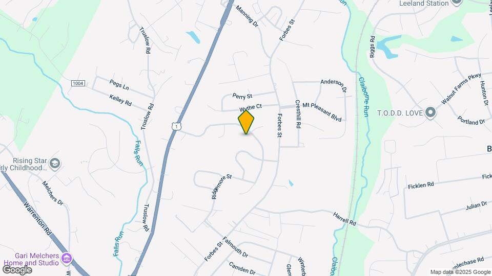 813 Spring Valley Drive Map and Location Details