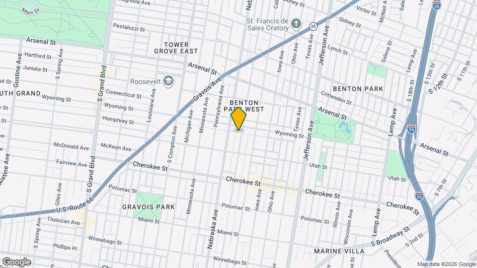 3215 Oregon Ave, Unit 1F Map and Location Details