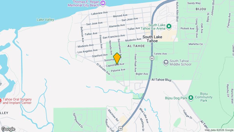 838 Capistrano Ave Map and Location Details