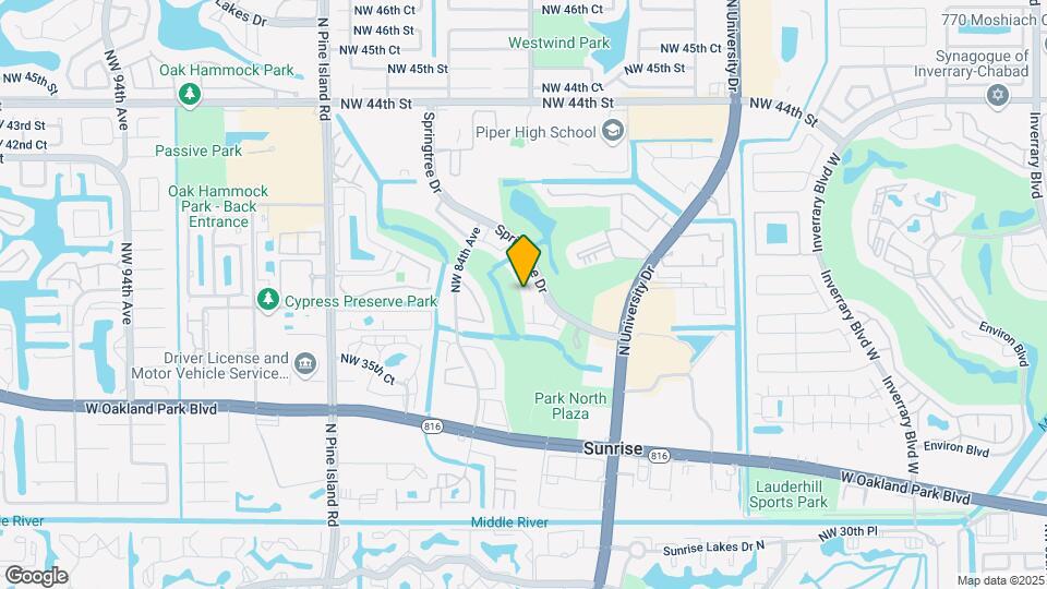 8273 NW 36th St Map and Location Details