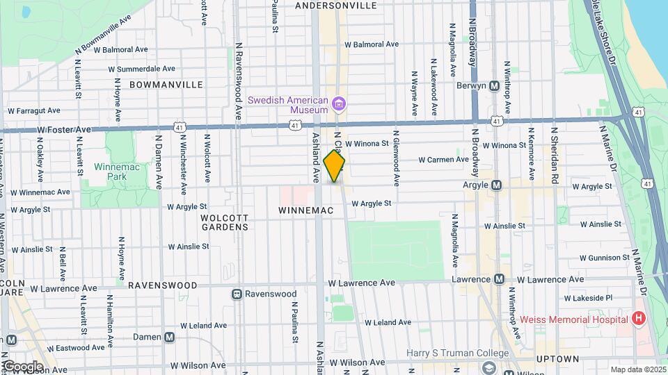 1513 W Winnemac Ave Map and Location Details