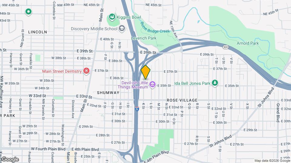 3505 K St Map and Location Details