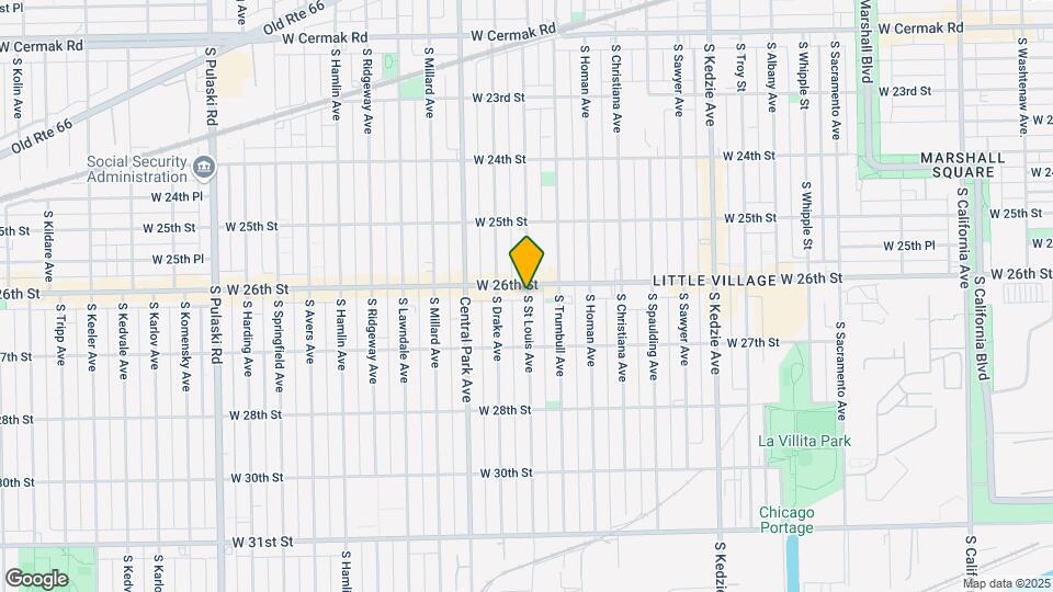 2606 S St Louis Ave Map and Location Details