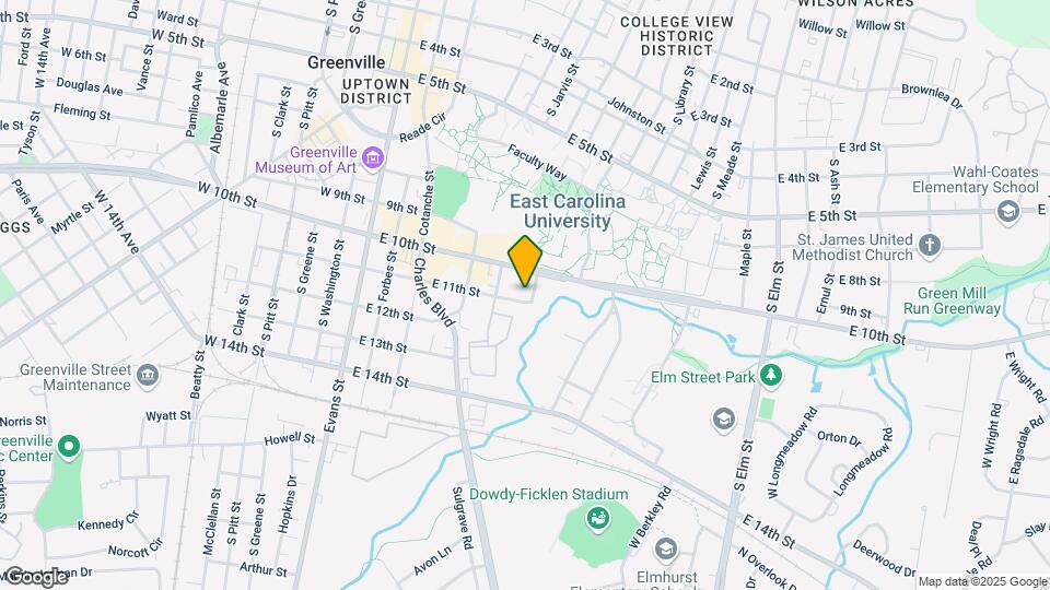 611 E 11th St Map and Location Details