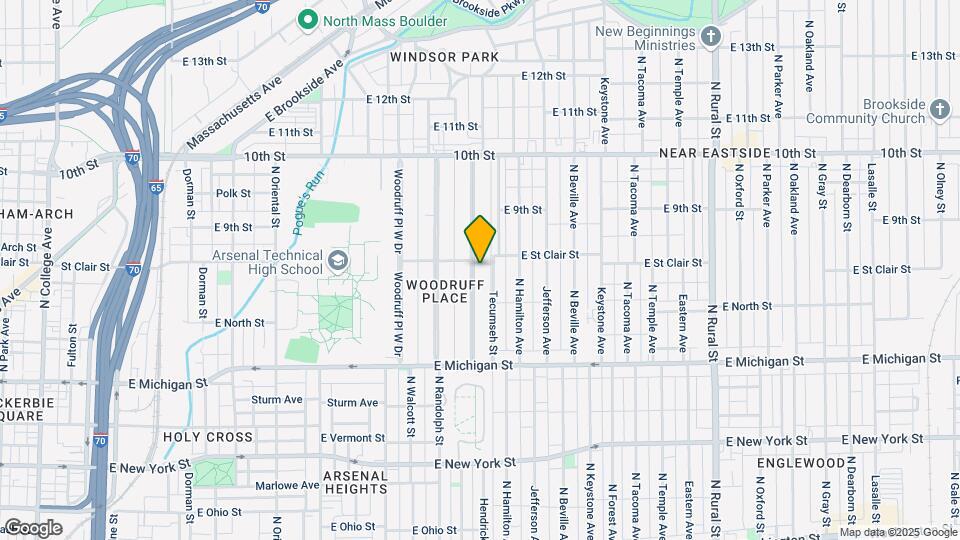 721-721 Woodruff Pl E Dr Map and Location Details