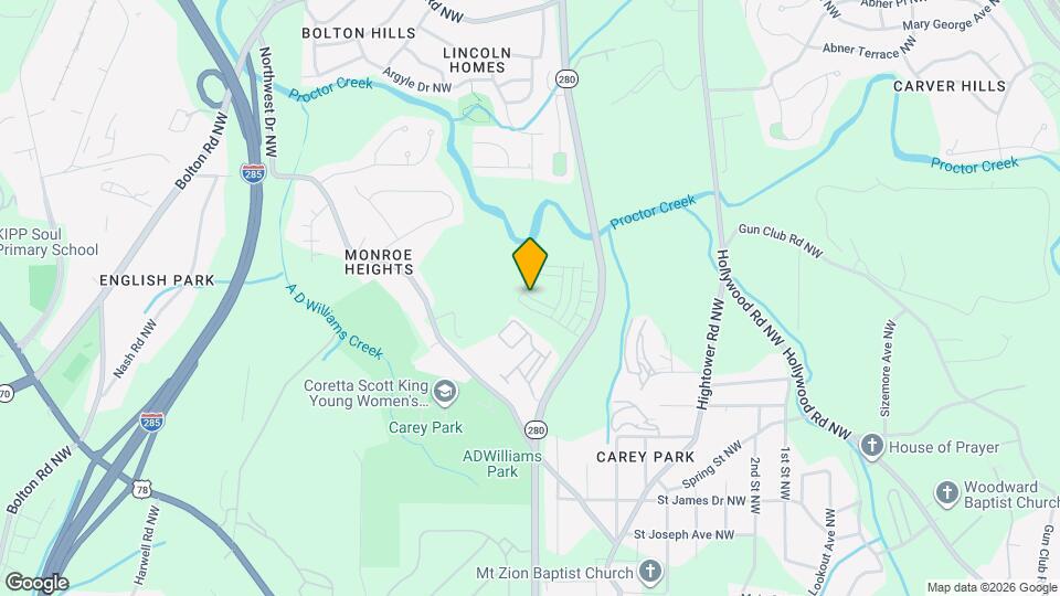 2713 Crk Vw Ter NW Map and Location Details