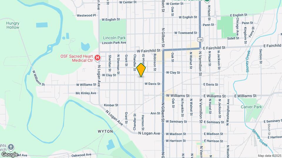 614 Harmon St Map and Location Details