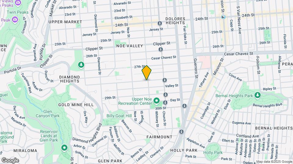 1502 Sanchez St Map and Location Details