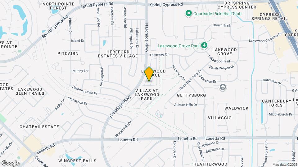 16005 Summerville Lake Dr, Unit A-201 Map and Location Details