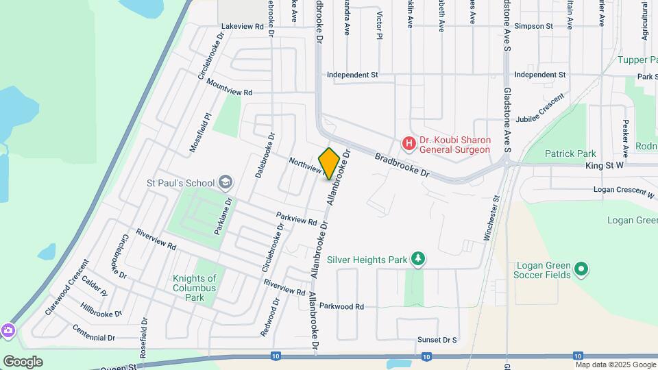 44 Allanbrooke Dr Map and Location Details