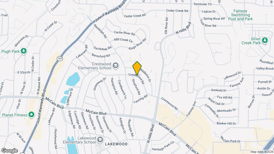 2210 Crestwood Rd Map and Location Details