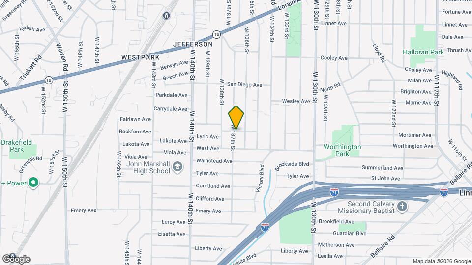3857 W 137th St Map and Location Details