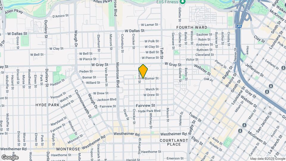 601 Bomar St Map and Location Details