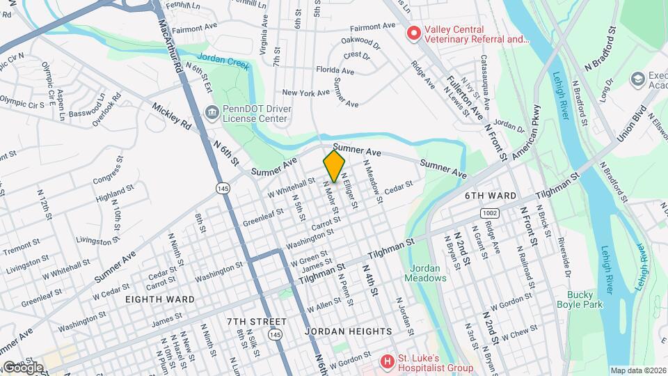 906 N 4th St Map and Location Details