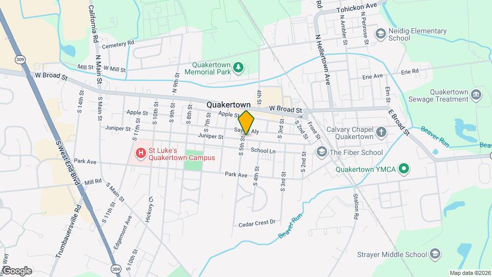 425 Juniper St Map and Location Details