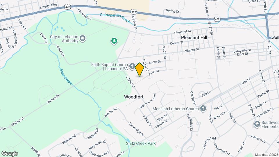 2149 Penn St Map and Location Details