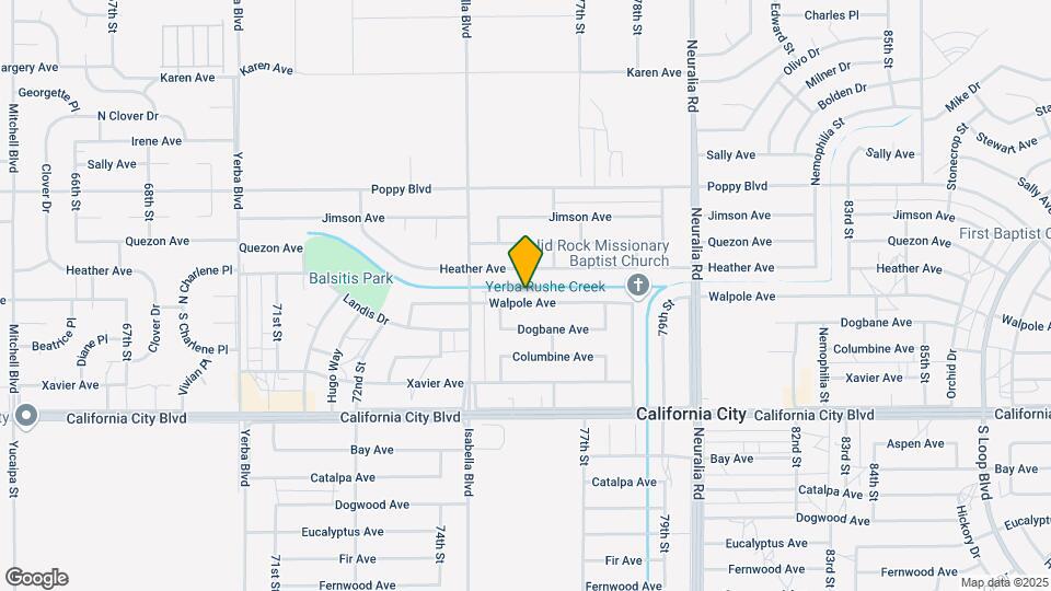 7625 Walpole Ave Map and Location Details