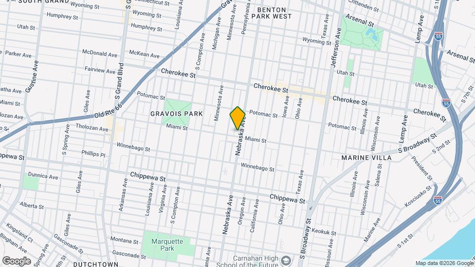 3555 Nebraska Ave Map and Location Details