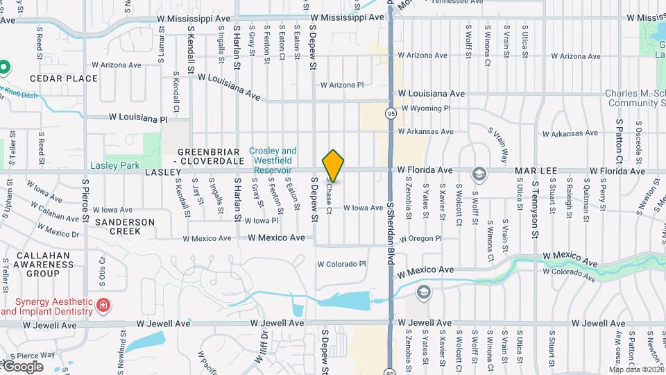 1544 S Chase Ct Map and Location Details