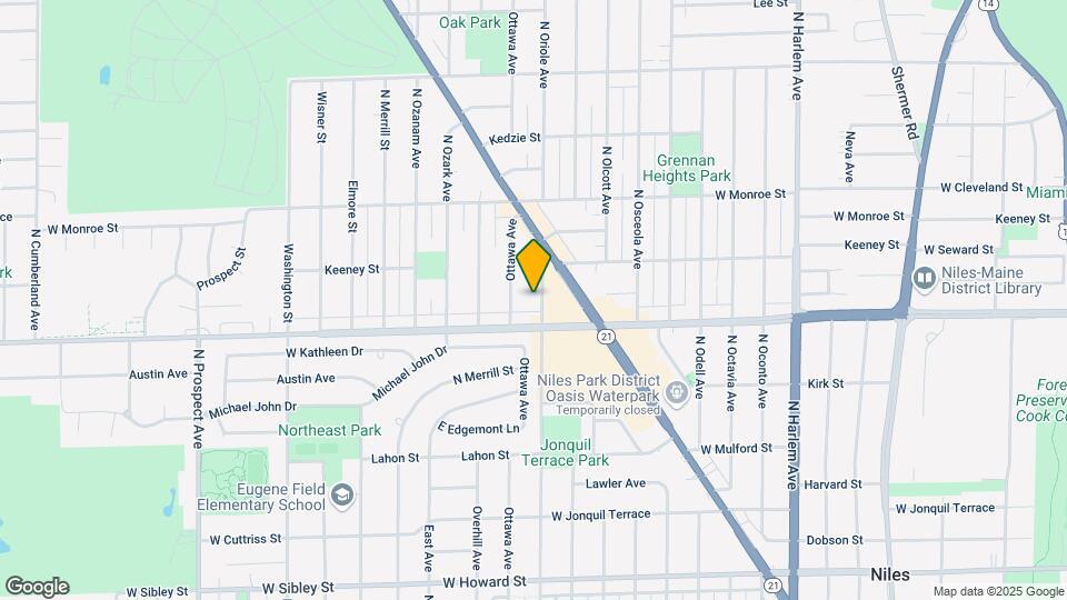 8022 Oriole Ave, Unit 1 floor Mapa y Detalles de la Ubicación