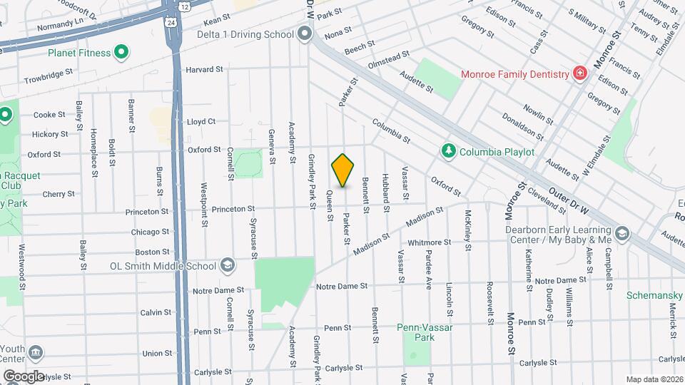 2824 Parker St Map and Location Details