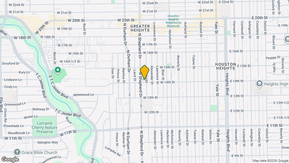 1206 W 14th St Map and Location Details