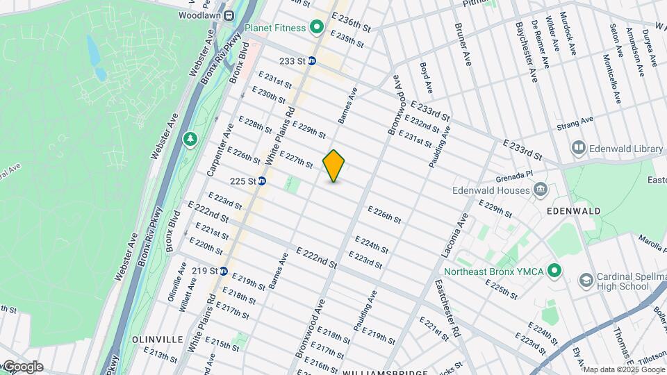 829 E 226th St Map and Location Details