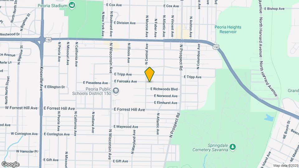 1008 E Fairoaks Ave Map and Location Details