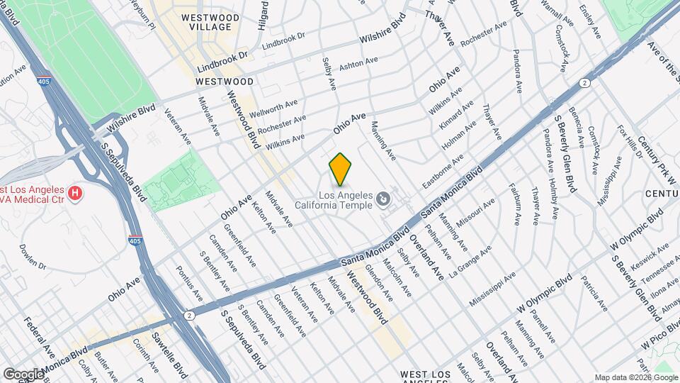 1634 Malcolm Ave Mapa y Detalles de la Ubicación