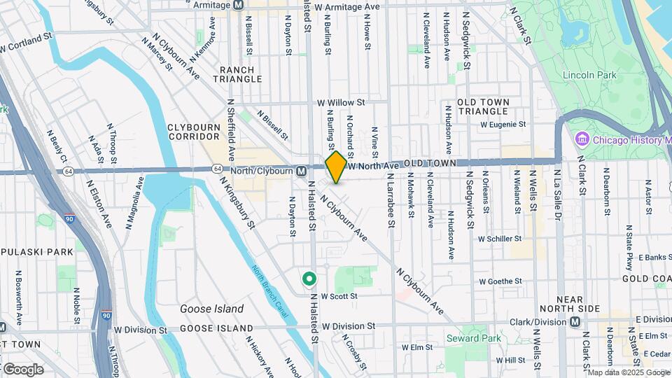1537 N Clybourn Ave, Unit 2B Mapa y Detalles de la Ubicación