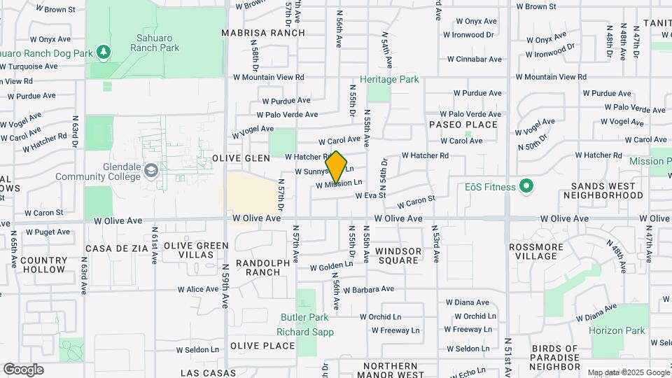 5603 W Mission Ln Map and Location Details