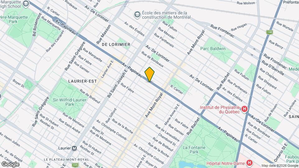4638-4648 Papineau Av Map and Location Details