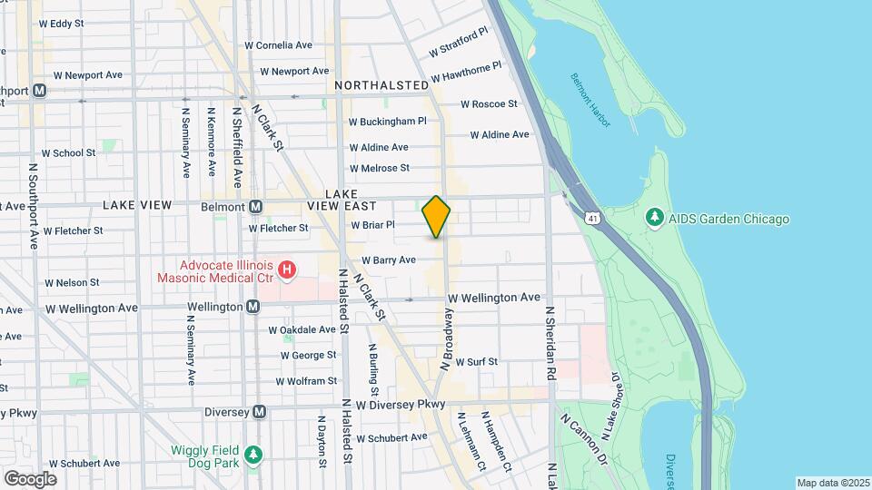 3122 N Broadway St, Unit 205 Map and Location Details