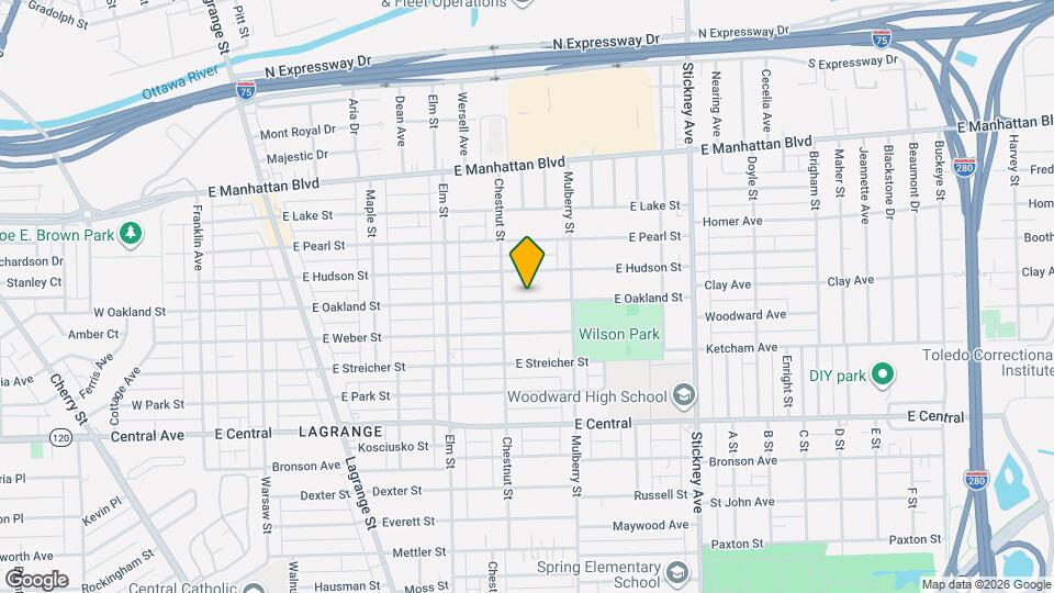 523 E Oakland St Map and Location Details