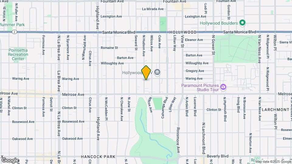 748 N Hudson Ave Map and Location Details