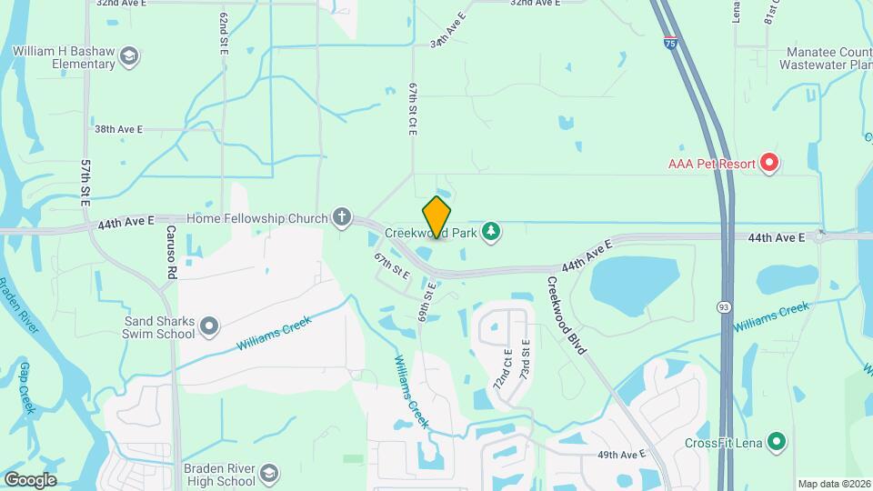 6838 44th Terrace E Map and Location Details