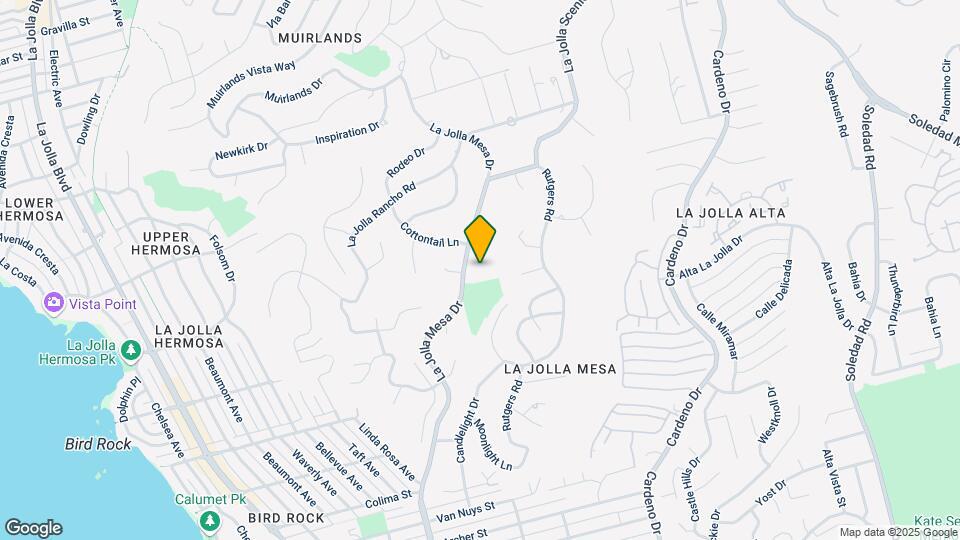 5827 La Jolla Mesa Dr Map and Location Details
