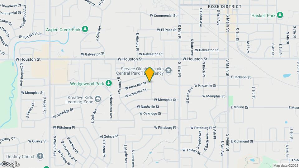 1101 W Knoxville St Map and Location Details