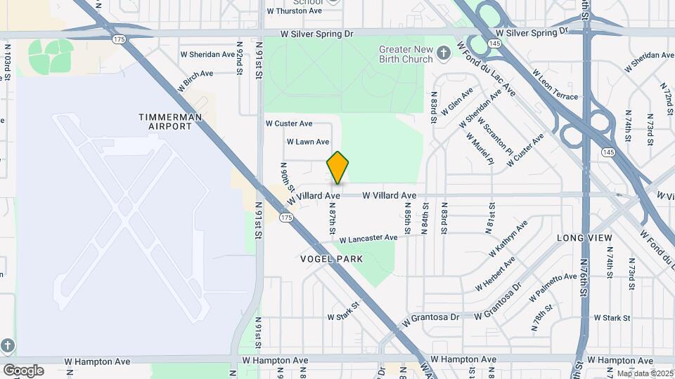 8654 W Villard Ave Map and Location Details