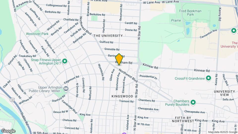 2010-2016 Northwest Blvd Mapa y Detalles de la Ubicación