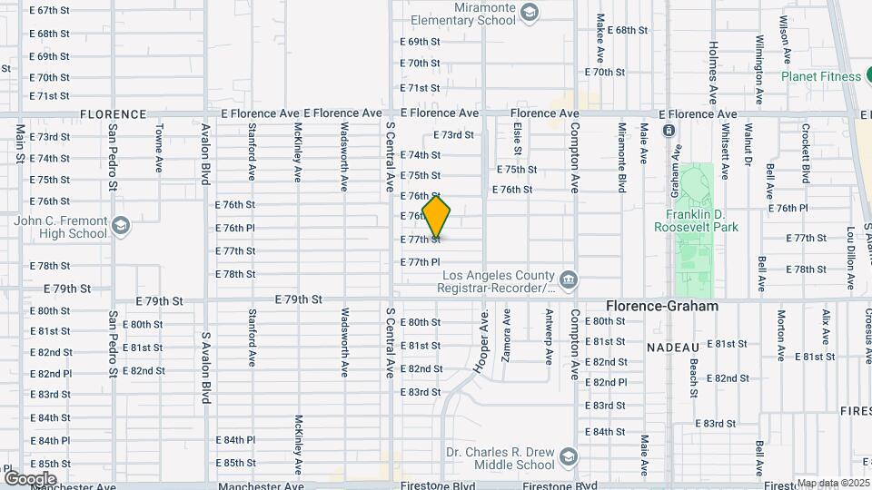 1160 E 77th St Mapa y Detalles de la Ubicación