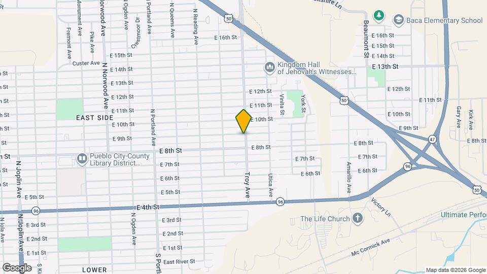 819 Troy Ave Map and Location Details