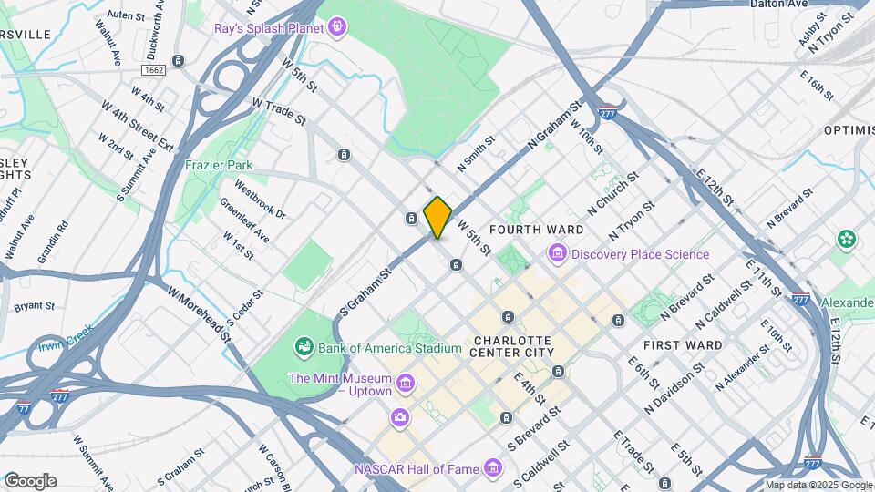 425 W Trade St, Unit 1ER Map and Location Details