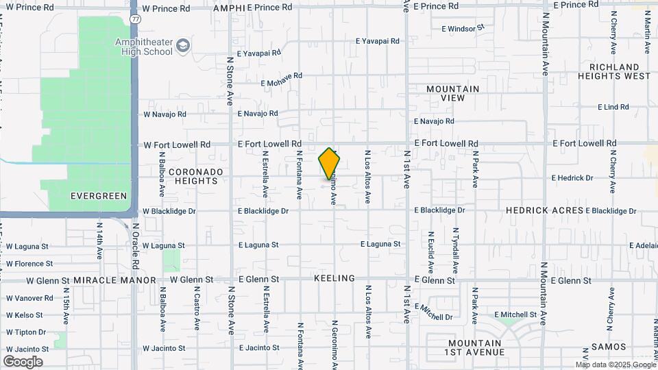 3027 N Geronimo Ave Map and Location Details