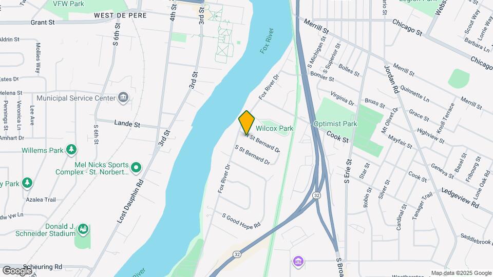 414 N Saint Bernard Dr, Unit 414 N. Saint Bernard Dr. Map and Location Details