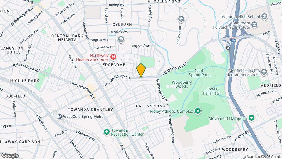 2453 W Cold Spring Ln Map and Location Details