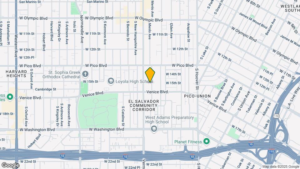 1503 Menlo Ave Mapa y Detalles de la Ubicación