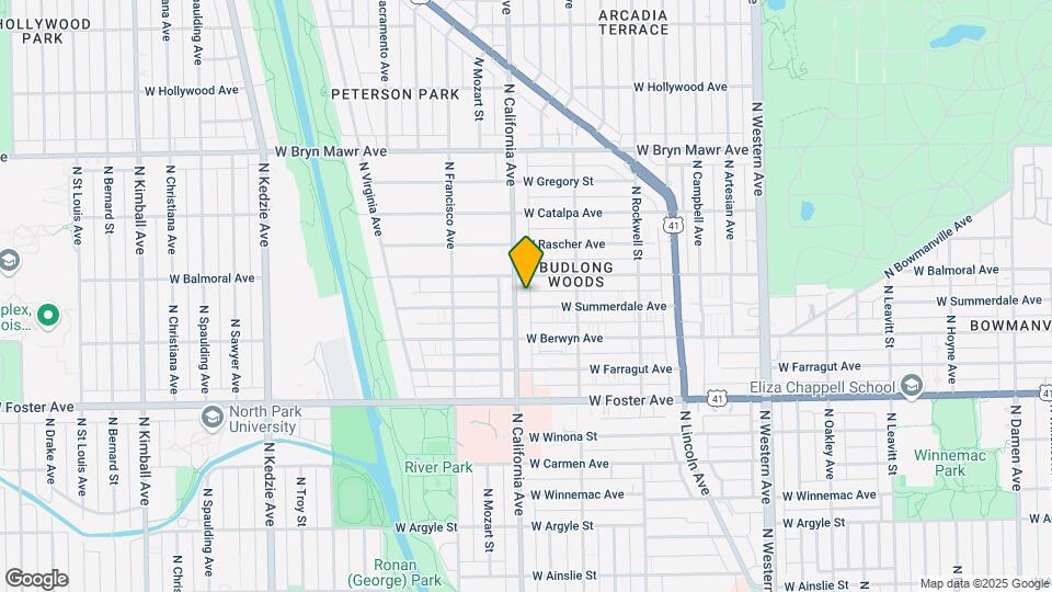 5355 N California Ave Map and Location Details