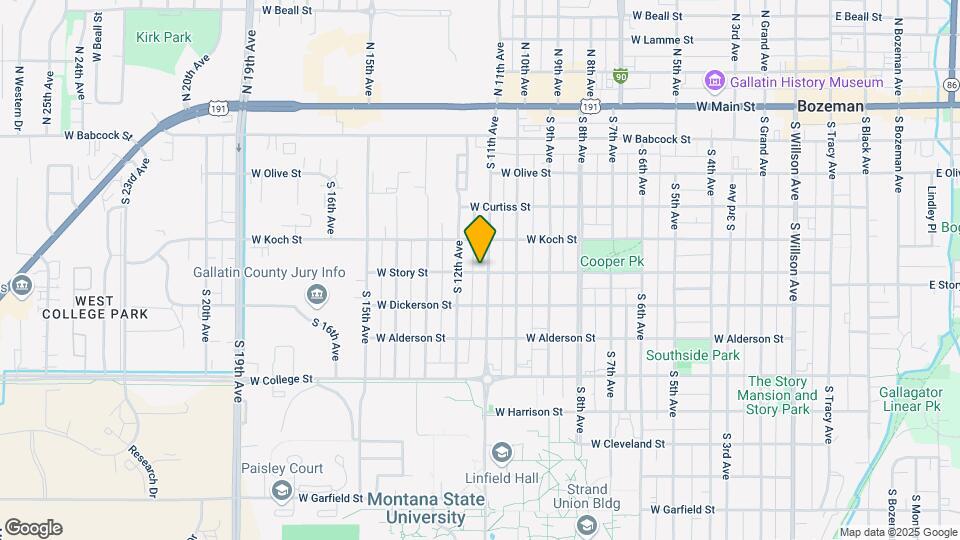 1107 W Story St Map and Location Details