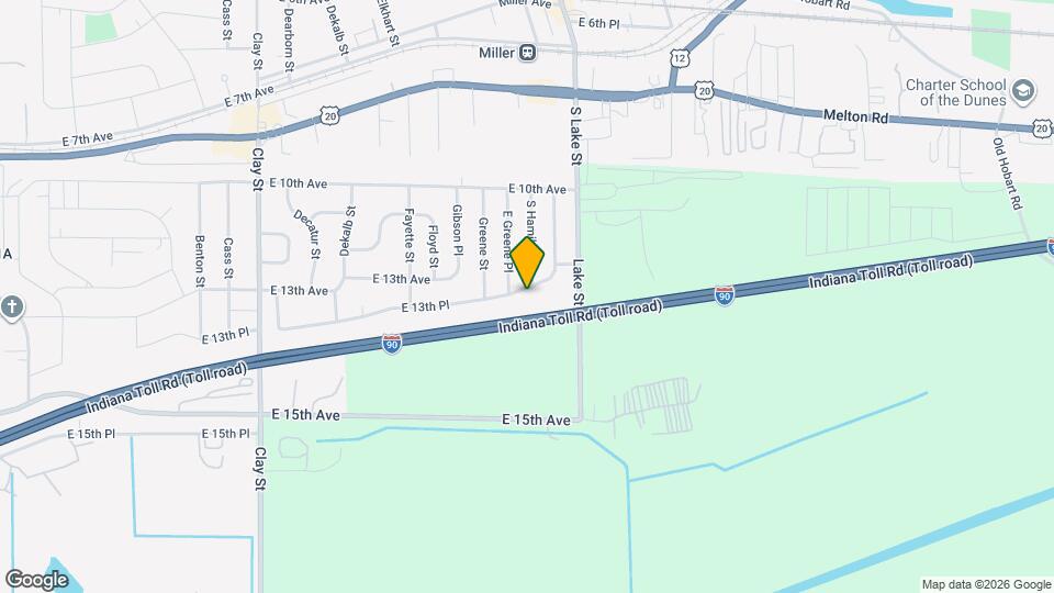 5733 E 13th Pl Map and Location Details